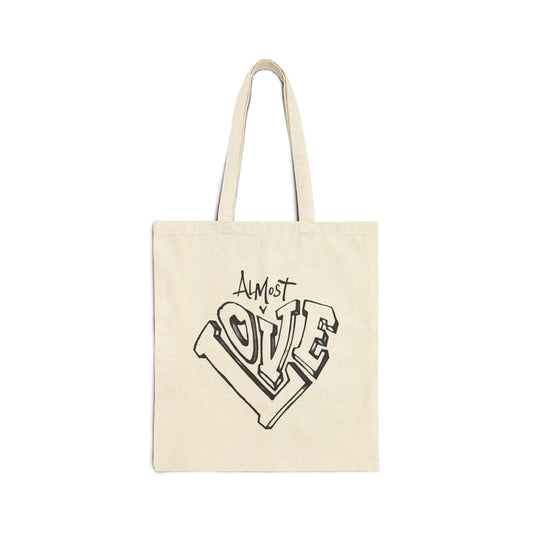Personalized Cotton Canvas Tote Bag - Almost Love Design